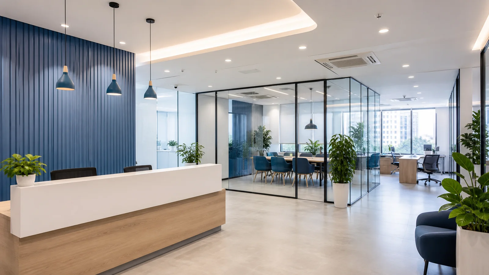 Modern head-office environment